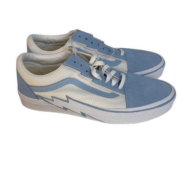 Vans Old Skool Bolt Baby Blue Sneakers Men’s size 9 Women’s size 10.5 - Picture 1 of 7